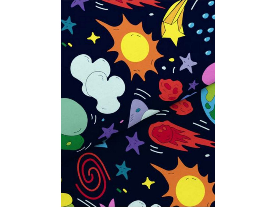 Постельное белье 500085(17) Космос бязь 1,5 сп / Василиса