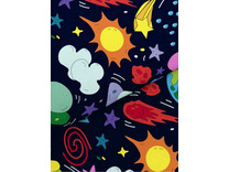 Постельное белье 500085(17) Космос бязь 1,5 сп / Василиса