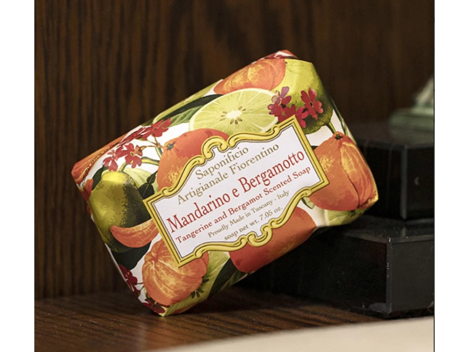 Мыло ES-55 Tangerin and Bergamot, Мандарин и бергамот, 200 гр / Saponificio Artigianale