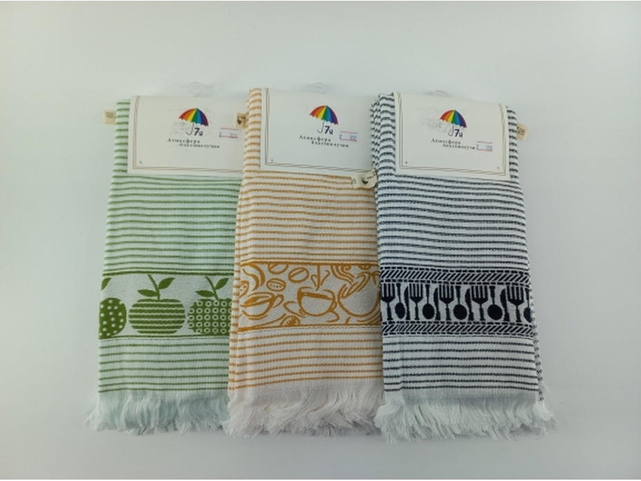 Набор полотенец 8511501 Полосатые махровые (40*60, 2 шт) / 7-я