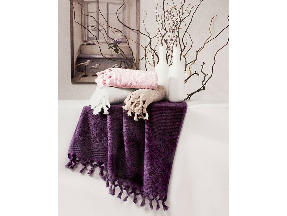 Набор полотенец Nervures махровый 50*90, 75*140 / Tivolyo Home