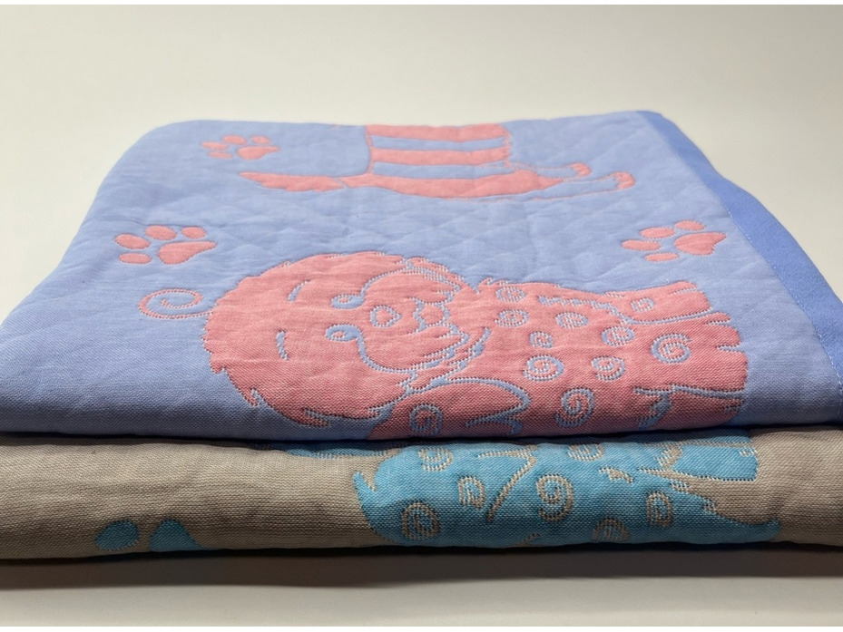 Плед 601201 Собачка, Кукла Lol хлопковый 110*110 / 7-я