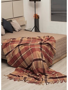 Плед 1220/ 1 шерсть мериноса 150*200 / Geetanjali Wooliens