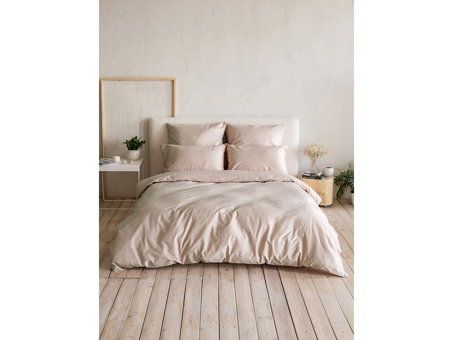 Пододеяльник KL-5(403) жемчужный сатин однотонный 160*220 / Tia