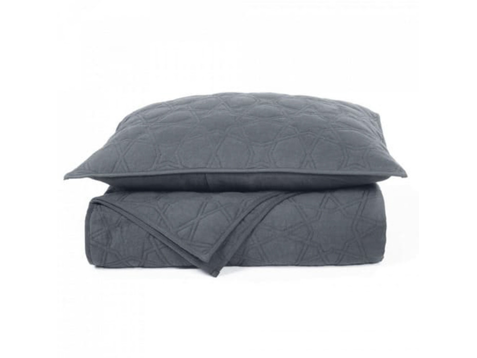 Покрывало с наволочками хлопковое стеганое Shape 240*260, 50*70 (2 шт) / Lappartement Покрывало с наволочками хлопковое стеганое Shape 240*260, 50*70 (2 шт) / Lappartement