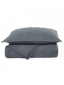 Покрывало с наволочками хлопковое стеганое Shape 240*260, 50*70 (2 шт) / Lappartement Покрывало с наволочками хлопковое стеганое Shape 240*260, 50*70 (2 шт) / Lappartement