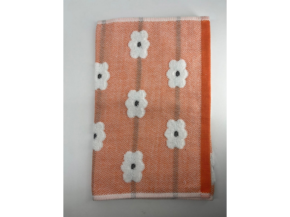 Полотенце 1502175 Цветочки махровое 25*50 / 7-я