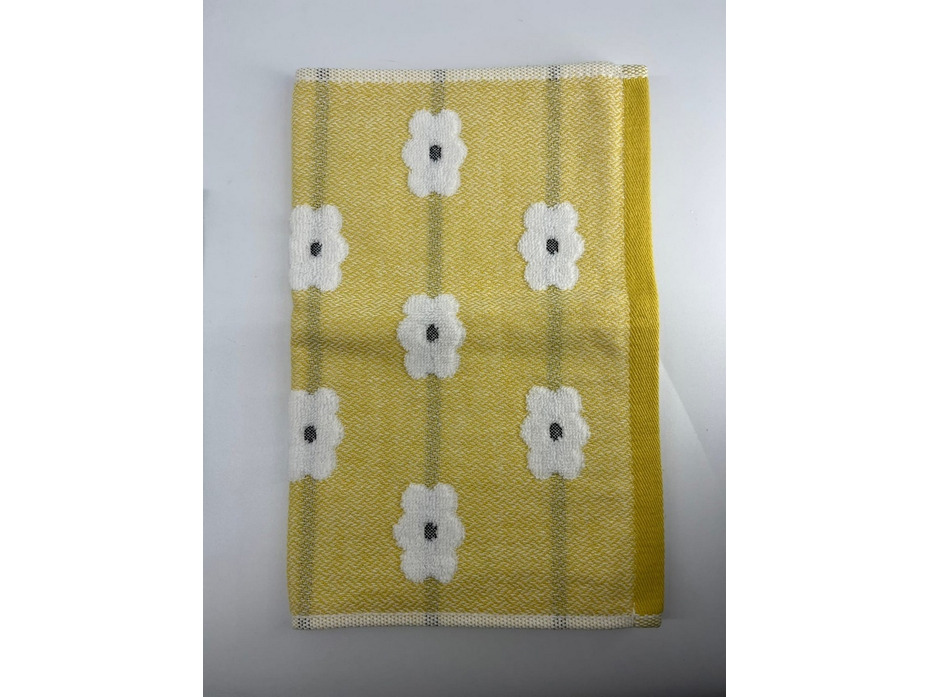 Полотенце 1502175 Цветочки махровое 25*50 / 7-я