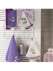 Набор полотенец 8414 Marisol asci вафельные в подарочной упаковке (50*50, 50*70) / Meteor