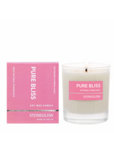 Петтигрейн, кипарис и базилик, Свеча в стеклянном стакане / StoneGlow