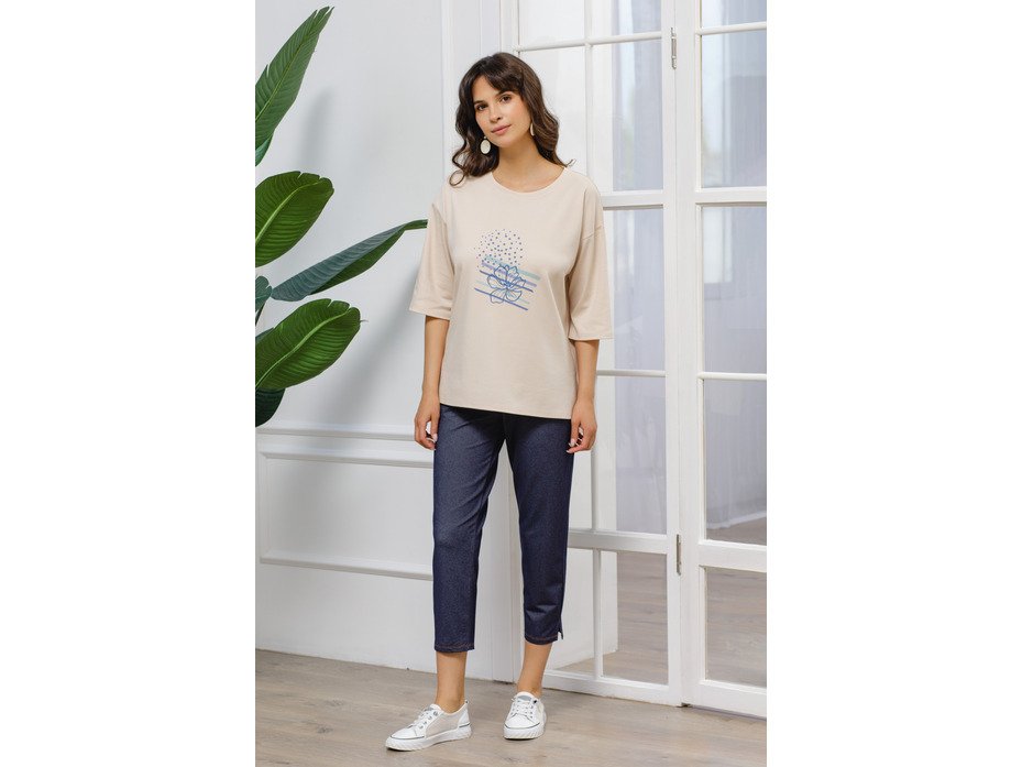 Костюм женский, футболка и капри 1633/ 572 / Дюма