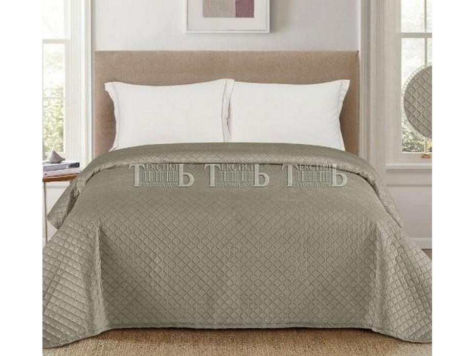 Покрывало XH VT велюровое стеганое 200*220 / ТД Текстиль