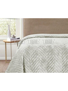 Покрывало Romance XH VB4 велюровое стеганое 240*260 / ТД Текстиль