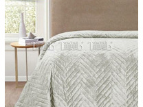 Покрывало Romance XH VB4 велюровое стеганое 220*240 / ТД Текстиль Покрывало Romance XH VB4 велюровое стеганое 220*240 / ТД Текстиль