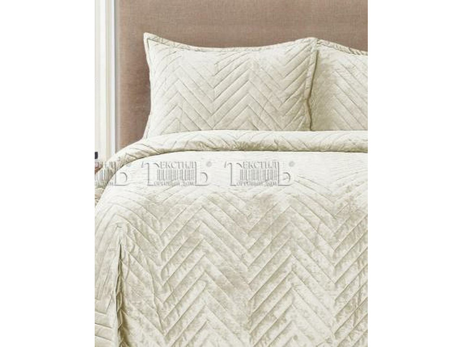 Покрывало Romance XH VB4 велюровое стеганое 160*220 / ТД Текстиль