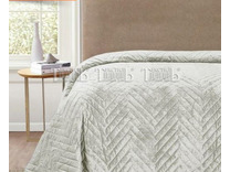 Покрывало Romance XH VB4 велюровое стеганое 160*220 / ТД Текстиль