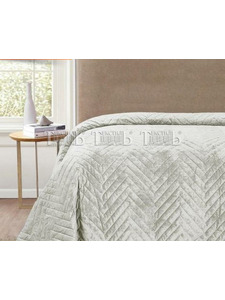 Покрывало Romance XH VB4 велюровое стеганое 160*220 / ТД Текстиль
