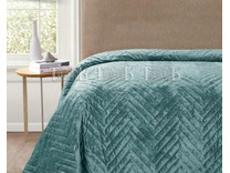 Покрывало Romance XH VB4 велюровое стеганое 160*220 / ТД Текстиль