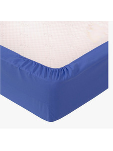 Простыня на резинке 40-20 Индиго поплин 160*200 / Tia