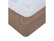 Простыня на резинке 40-18 Мокко поплин 160*200 / Tia Простыня на резинке 40-18 Мокко поплин 160*200 / Tia