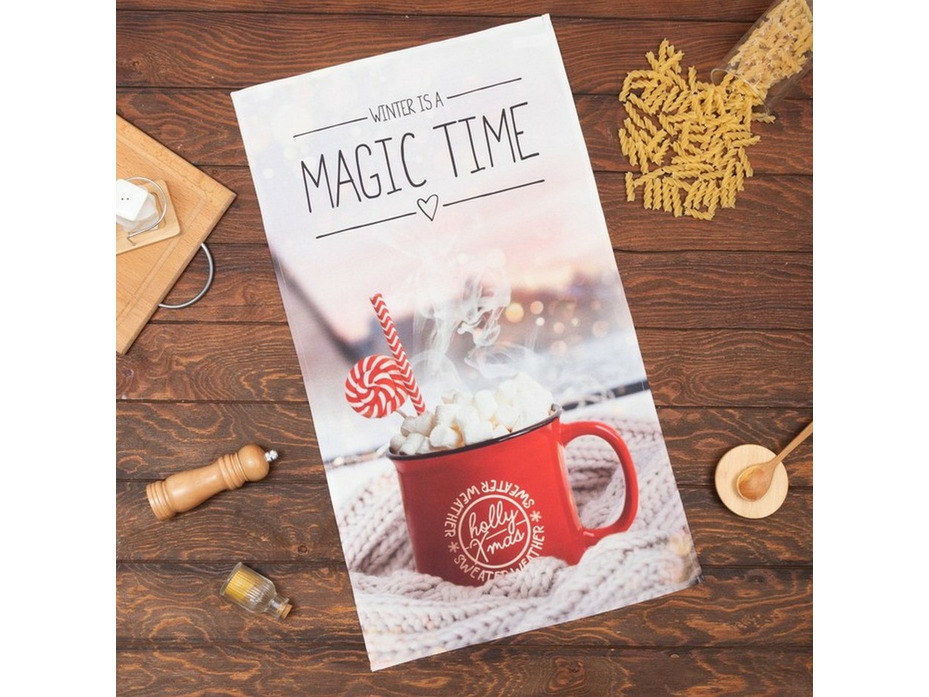 Полотенце 5135262 Magic time саржа 40*73 / Этель