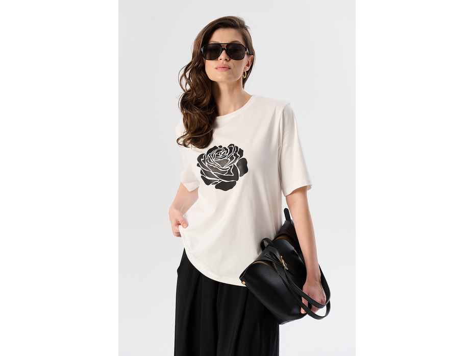 Футболка женская 101084 Rose print / Petit Pas