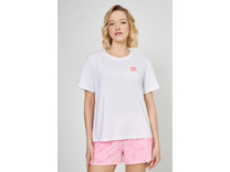 Костюм женский, футболка и шорты YI90042 Brighten your day Розовый / DKNY