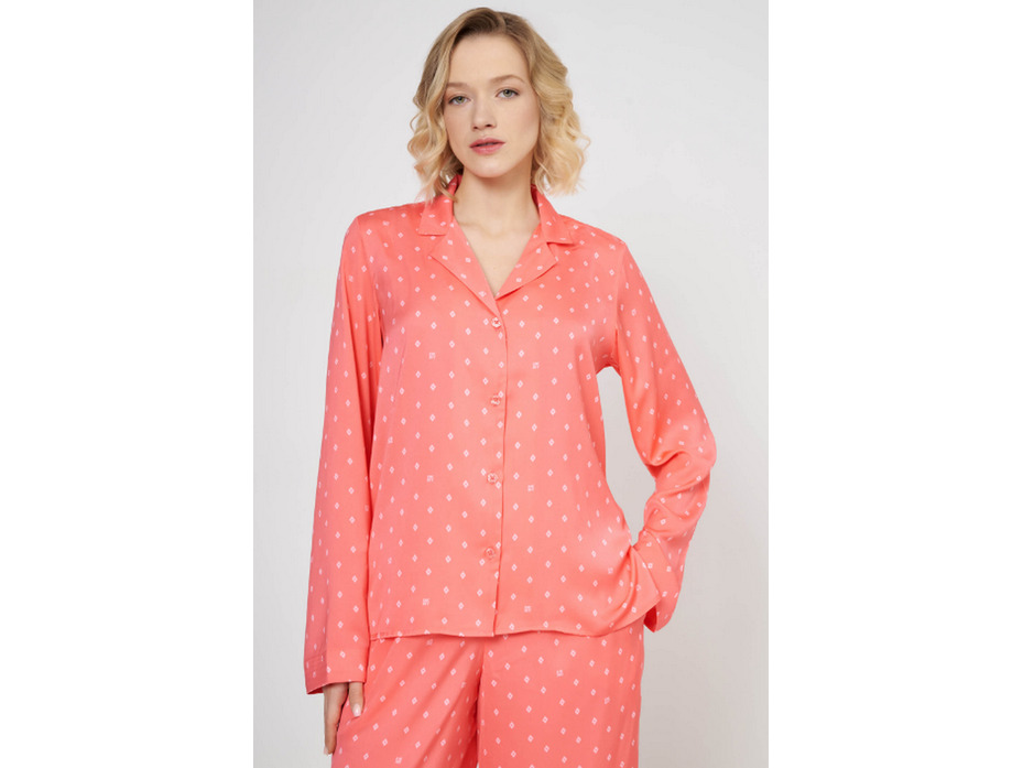 Пижама женская, рубашка и брюки YI90045 Classic cool Алмазы / DKNY