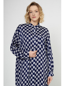 Платье-халат YI30045 Classic cool Шахматы / DKNY