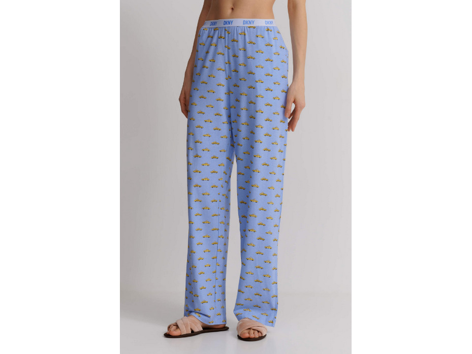 Пижама женская, лонгслив и брюки YI80030 To gift...or keep Машинки / DKNY