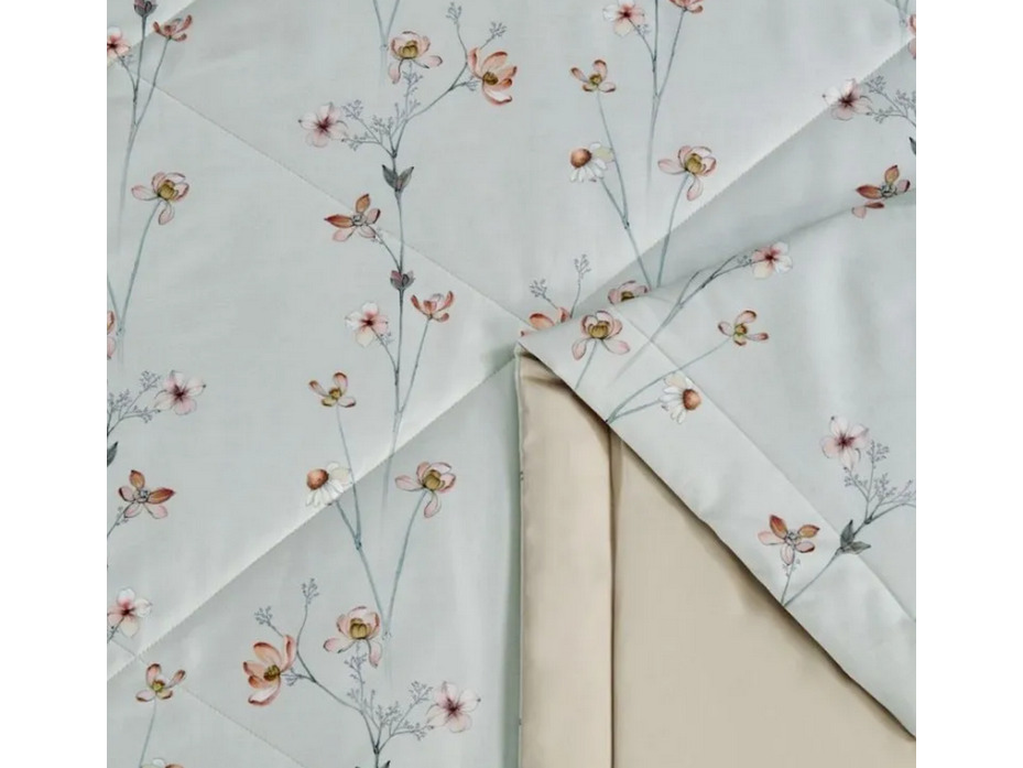 Постельное белье с одеялом 2119-ОМР сатин премиум Евро сп / Asabella