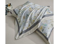 Постельное белье с одеялом 2186-ОМР фланель Евро сп / Asabella Постельное белье с одеялом 2186-ОМР фланель Евро сп / Asabella