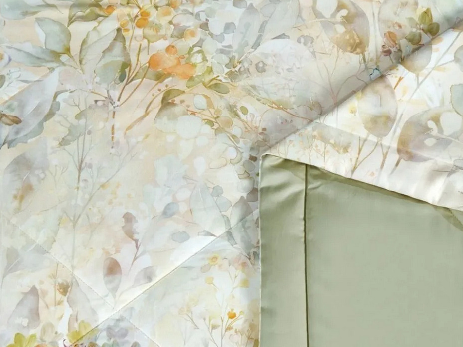 Постельное белье с одеялом 2220-ОМР фланель Евро сп / Asabella