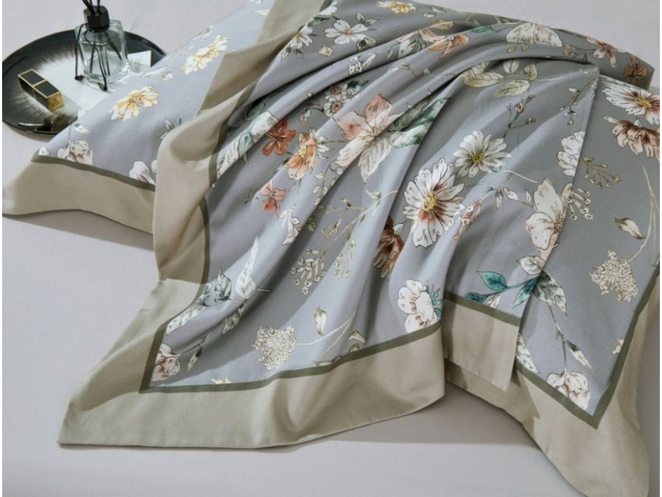 Постельное белье с одеялом 2222-ОМР фланель Евро сп / Asabella Постельное белье с одеялом 2222-ОМР фланель Евро сп / Asabella