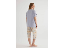 Пижама женская, футболка и капри 50489 Blue Paisley / Hays
