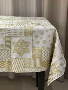 Скатерть Shivery gold Хрупкое золото 120*140 / Tia