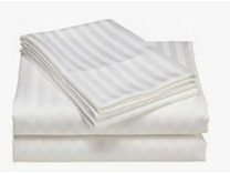 Постельное белье Белый 1 см полоса сатин страйп Евро сп / Tia Постельное белье Белый 1 см полоса сатин страйп Евро сп / Tia