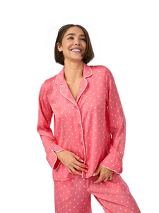 Пижама женская, рубашка и брюки YI90045 Classic cool Алмазы / DKNY