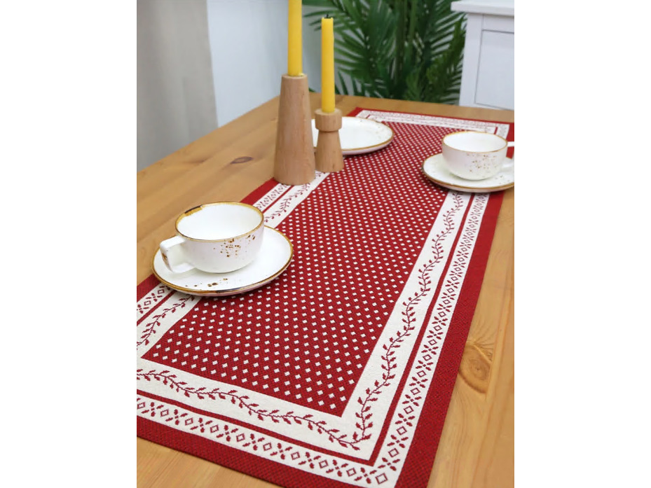 Дорожка 2517842 Нидерланды бордовый гобелен 40*100 / Le Gobelin