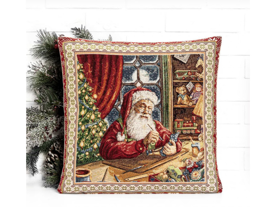 Наволочка декоративная 03517 Мастерская подарков гобелен 45*45 / Le Gobelin Наволочка декоративная 03517 Мастерская подарков гобелен 45*45 / Le Gobelin