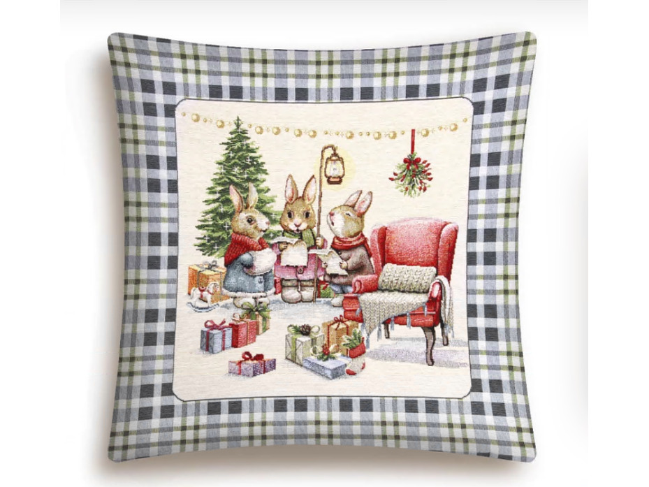 Наволочка декоративная 2310183 Мелодия Рождества гобелен 45*45 / Le Gobelin
