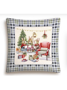 Наволочка декоративная 2310183 Мелодия Рождества гобелен 45*45 / Le Gobelin