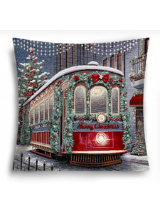 Наволочка декоративная 2518867 Трамвай гобелен 45*45 / Le Gobelin