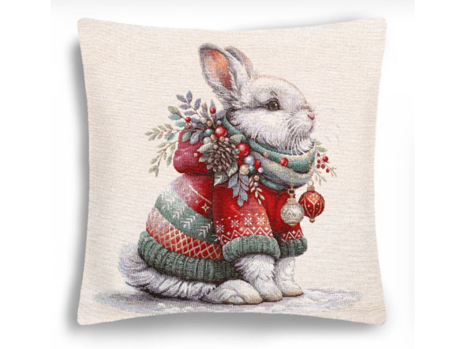 Наволочка декоративная 2517855 Зайчик гобелен 45*45 / Le Gobelin