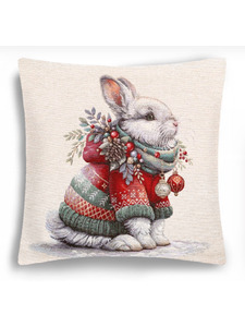 Наволочка декоративная 2517855 Зайчик гобелен 45*45 / Le Gobelin