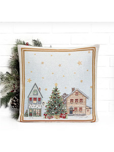 Наволочка декоративная 03636 Зимний Стокгольм гобелен 45*45 / Le Gobelin