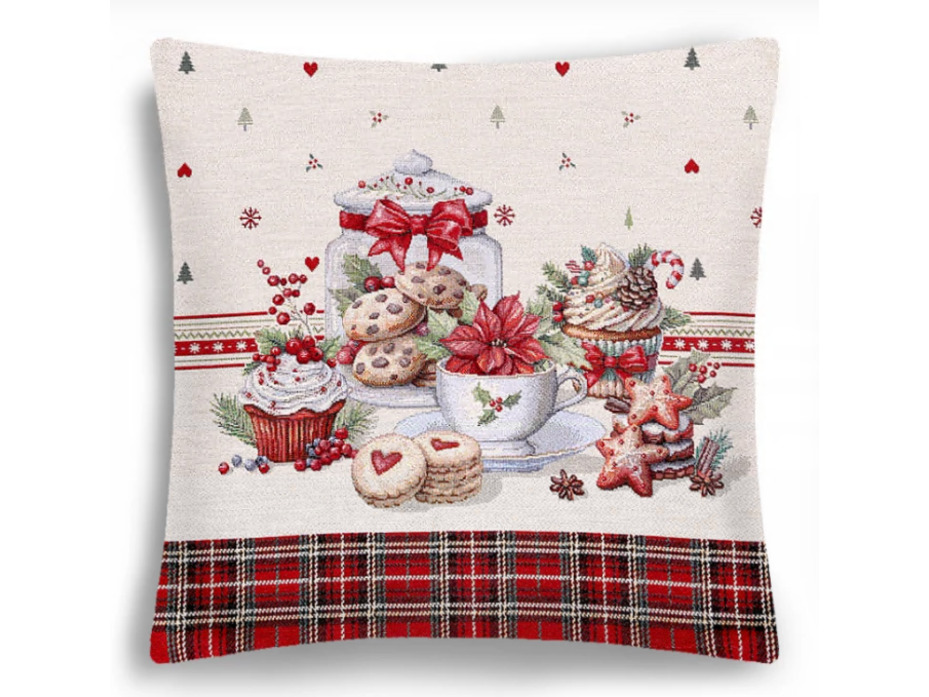 Наволочка декоративная 2517811 Рождественское печенье гобелен 45*45 / Le Gobelin Наволочка декоративная 2517811 Рождественское печенье гобелен 45*45 / Le Gobelin