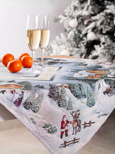 Наперон 0266 Новогодний вечер гобелен 100*100 / Le Gobelin