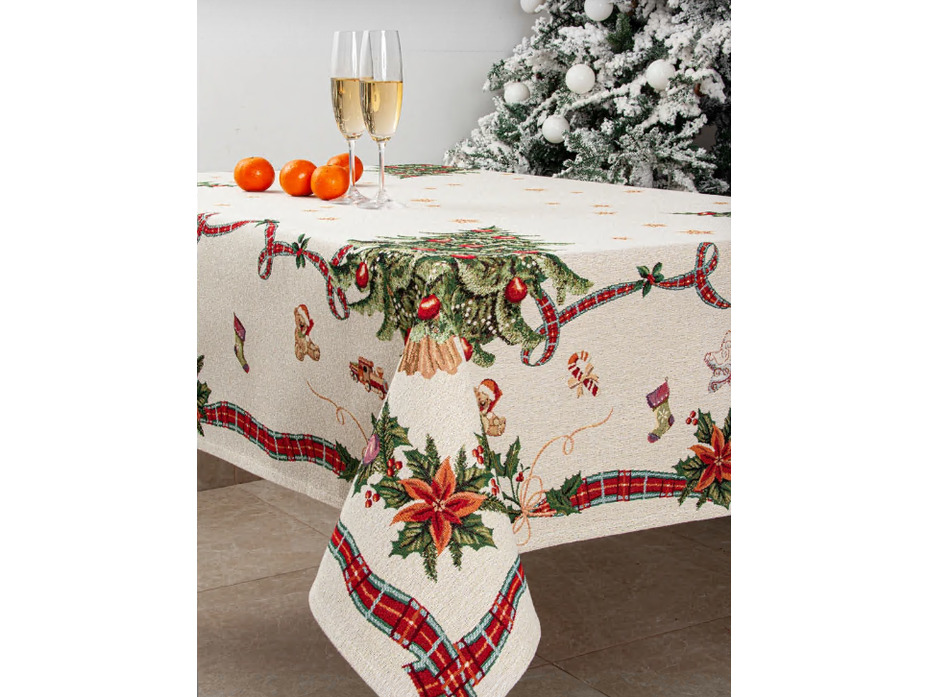 Скатерть 01479 Елочка уголки гобелен 140*300 / Le Gobelin