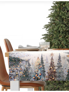 Наперон 2517815 Ели Тиволи серебро гобелен 100*100 / Le Gobelin